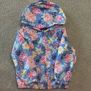 Gymboree Blue Floral Windbreaker jacket 2T